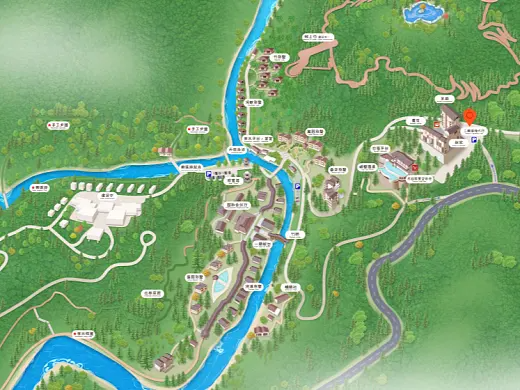 扎兰屯结合景区手绘地图智慧导览和720全景技术，可以让景区更加“动”起来，为游客提供更加身临其境的导览体验。